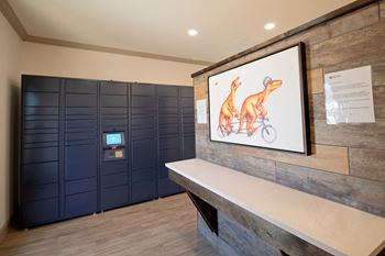 24-Hour package receiving lockers